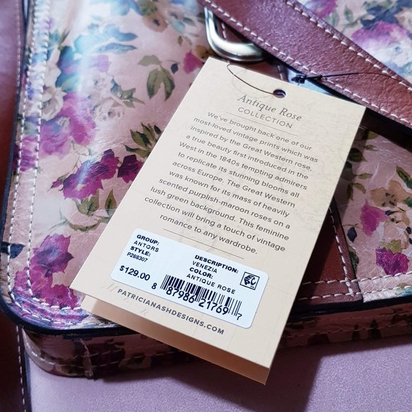 Patricia Nash Antq Rose Venezia Leather Crossbody - Picture 7 of 7